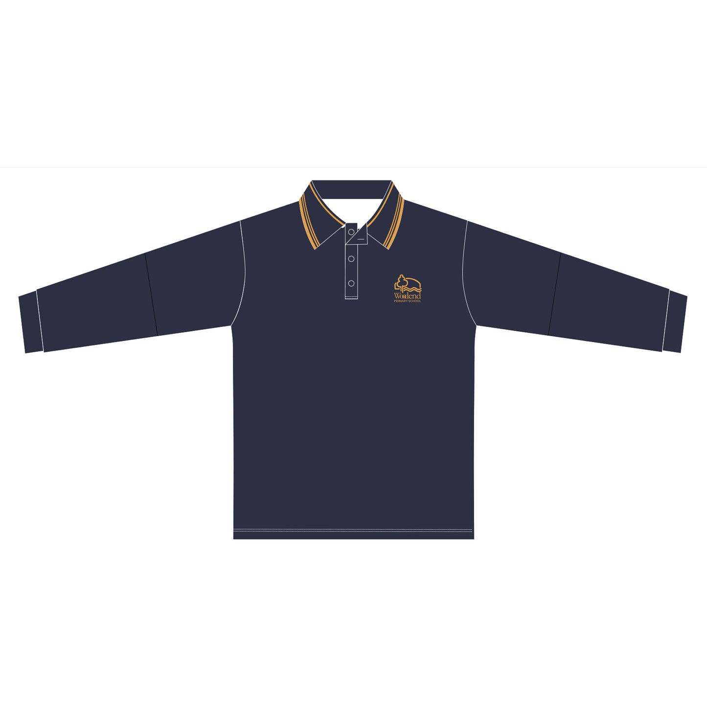 Woodend PS | Polo - Long Sleeve - R-Y6