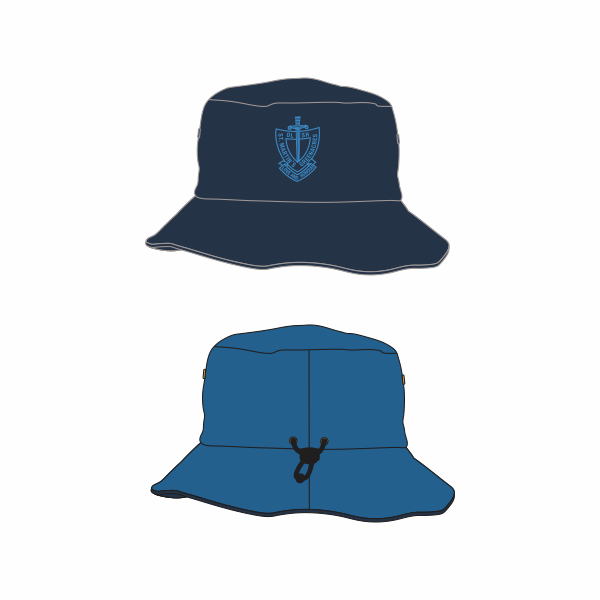St Martin's Catholic PS | Bucket Hat - Reversible - Navy/Royal